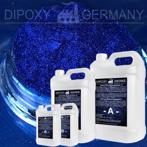 Epoxidharz + Effekt-Pigment-Blau 01Gießharz Epoxy...