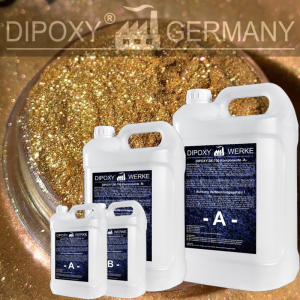 Epoxidharz + Effekt-Pigment-Gold 03 Gießharz Epoxy...