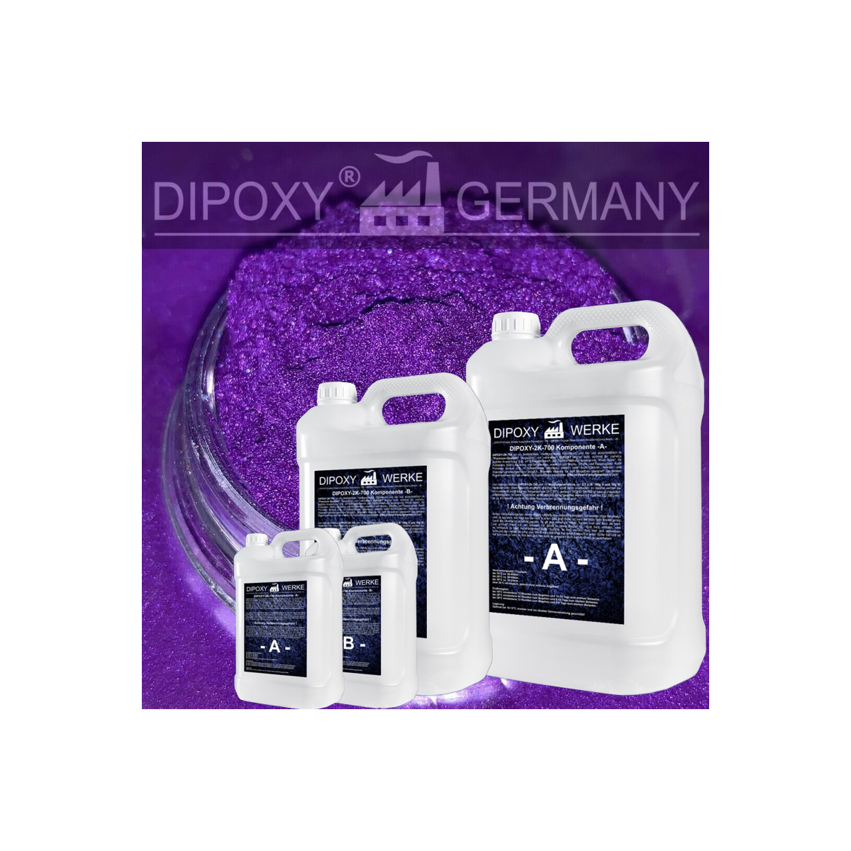 Epoxidharz + Effekt-Pigment-Lila 01 Gießharz Epoxy...