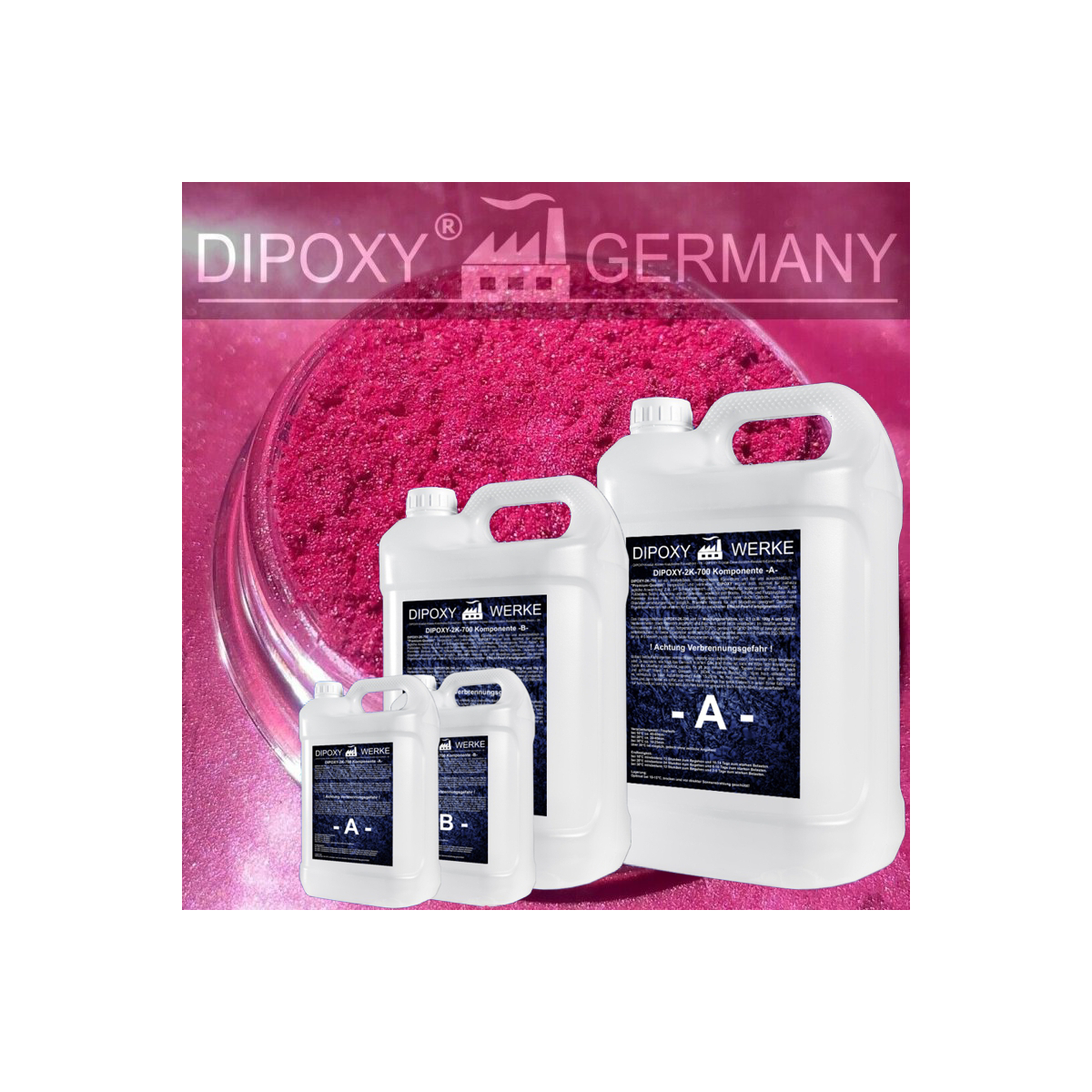 Epoxidharz + Effekt-Pigment-Pink 03 Gießharz Epoxy...