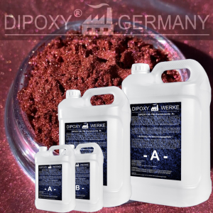 Epoxidharz + Effekt-Pigment-Rot 04 Gießharz Epoxy...