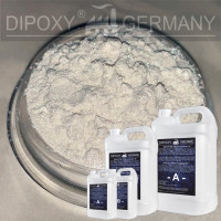 Epoxidharz + Effekt-Pigment-Weiss02 Gießharz Epoxy Tisch Boden White
