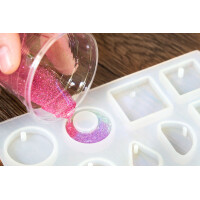UV-Epoxidharz resin schnellhärtendes epoxy (30-90sek. mit UV Lampe) transparent kristallklar DIY in Profi Qualität 10x 100ml