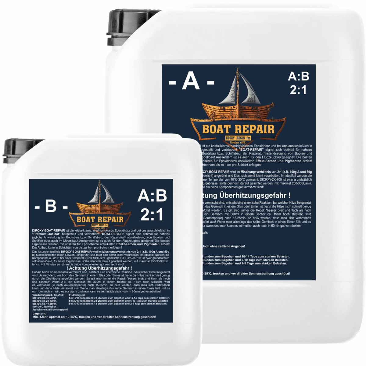 Epoxidharz Boat Repair 750g resin epoxy Laminierharz...