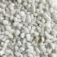 Steinteppich Epoxidharz Set Innen & Außen (ca. 56kg / 4-5m²) | Bianco Carrara | 50kg 2-4mm Marmorkies + 6L, 2K Epoxidharz Bindemittel | Für Balkon, Terrasse, Treppen, Garage