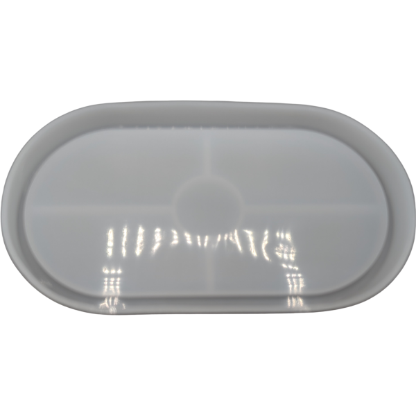 Silikonform Epoxidharz Gießmasse Oval Untersetzer 17,5x9,2x1,5