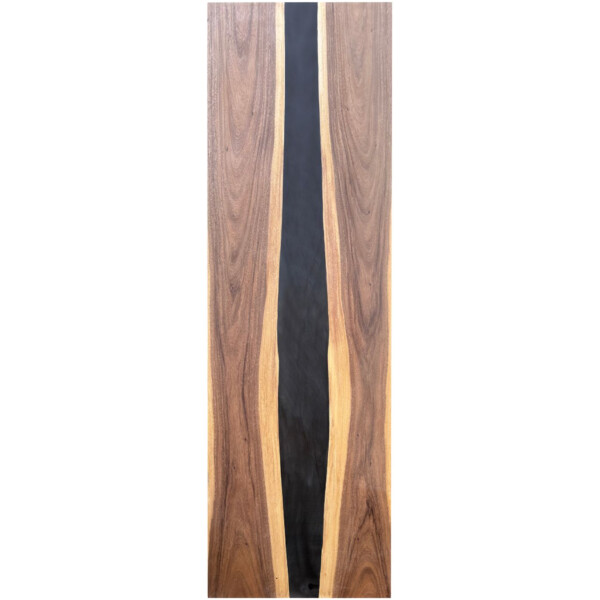 Epoxidharz Tischplatte River Table Schwarz Walnuss Massivholz 2900-900-40mm