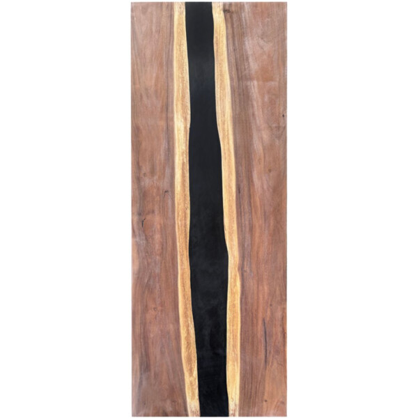 Epoxidharz Tischplatte River Table Schwarz Walnuss Massivholz 2400-900-40mm