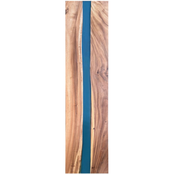 Epoxidharz Tischplatte River Table Blau Walnuss Massivholz 2400-600-40mm