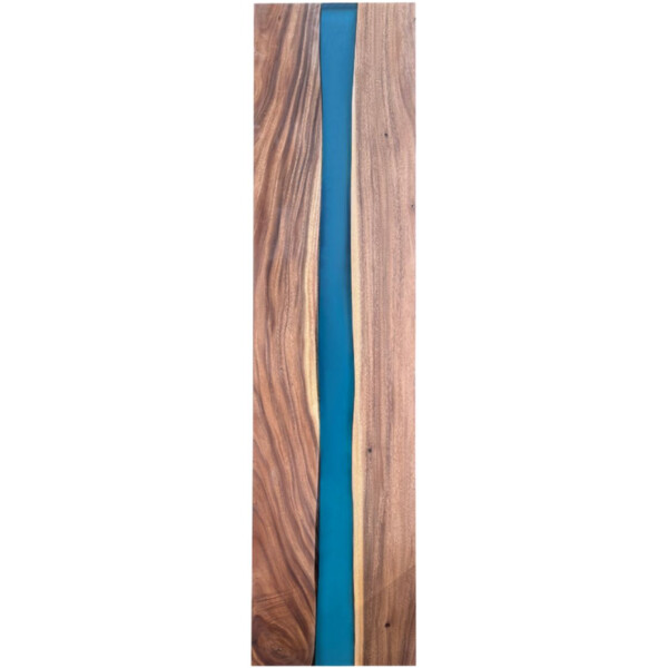 Epoxidharz Tischplatte River Table Blau Walnuss Massivholz 2400-600-40mm