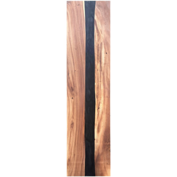 Epoxidharz Tischplatte River Table Schwarz Walnuss Massivholz 2400-600-40mm