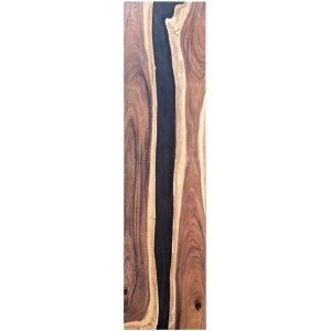 Epoxidharz Tischplatte River Table Schwarz Walnuss...
