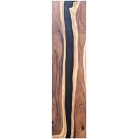 Epoxidharz Tischplatte River Table Schwarz Walnuss Massivholz 2400-600-40mm