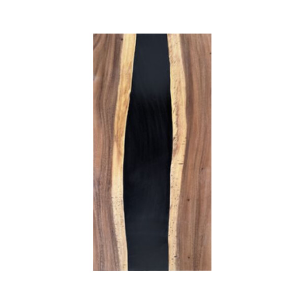 Epoxidharz Tischplatte River Table Schwarz Walnuss Massivholz 1000-500-40mm