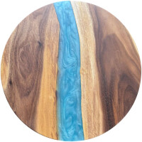 Epoxidharz Tischplatte River Table Rund  gallery