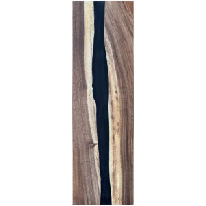 Epoxidharz Treppenstufe Massivholz Walnuss Schwarz River...