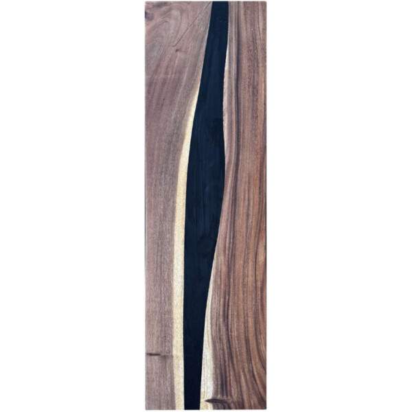 Epoxidharz Treppenstufe Massivholz Walnuss Schwarz River Optik 1000-300-40mm
