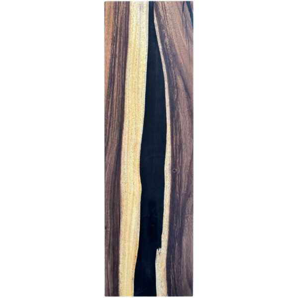 Epoxidharz Treppenstufe Massivholz Walnuss Schwarz River Optik 1000-300-40mm