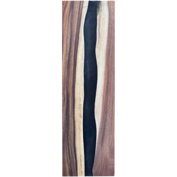 Epoxidharz Treppenstufe Massivholz Walnuss Schwarz River Optik 1000-300-40mm