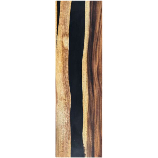 Epoxidharz Treppenstufe Massivholz Walnuss Schwarz River Optik 1000-300-40mm