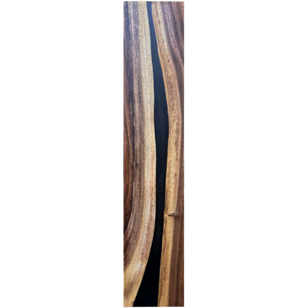 Epoxidharz Treppenstufe Massivholz Walnuss Schwarz River Optik 1000-300-22mm