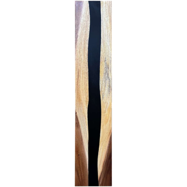 Epoxidharz Treppenstufe Massivholz Walnuss Schwarz River Optik 1000-300-22mm