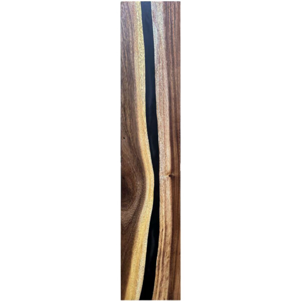 Epoxidharz Treppenstufe Massivholz Walnuss Schwarz River Optik 1000-300-22mm