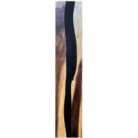 Epoxidharz Treppenstufe Massivholz Walnuss Schwarz River Optik 1000-300-22mm