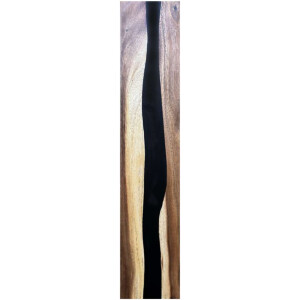 Epoxidharz Treppenstufe Massivholz Walnuss Schwarz River...