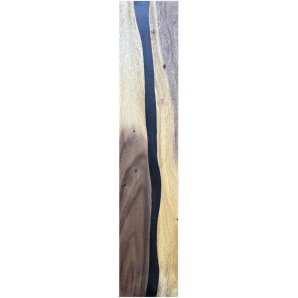 Epoxidharz Treppenstufe Massivholz Walnuss Schwarz River Optik 1000-300-22mm