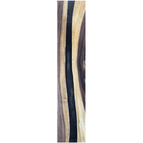 Epoxidharz Treppenstufe Massivholz Walnuss Schwarz River Optik 1000-300-22mm
