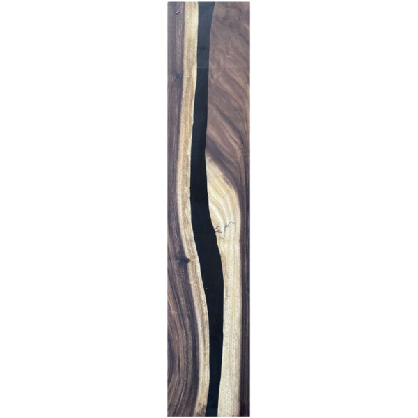 Epoxidharz Treppenstufe Massivholz Walnuss Schwarz River Optik 1000-300-22mm