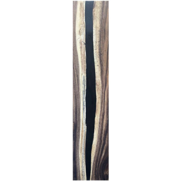 Epoxidharz Treppenstufe Massivholz Walnuss Schwarz River Optik 1000-300-22mm