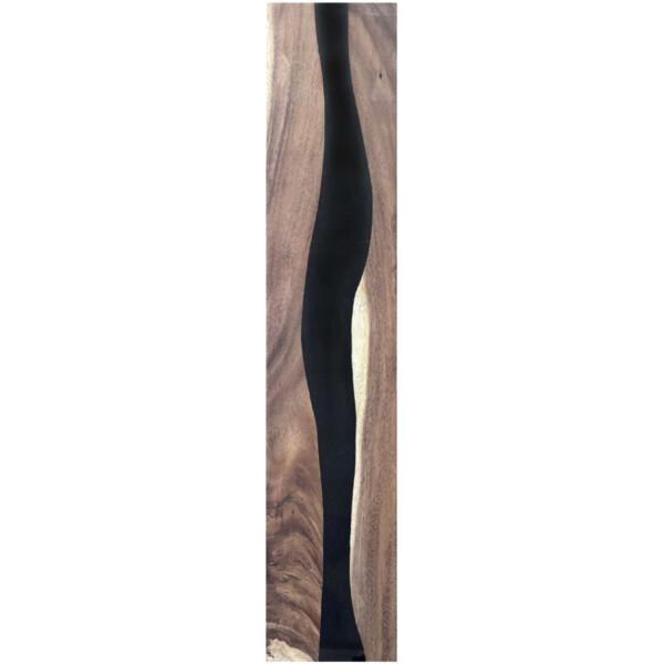 Epoxidharz Treppenstufe Massivholz Walnuss Schwarz River Optik 1000-300-22mm