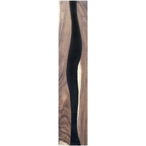 Epoxidharz Treppenstufe Massivholz Walnuss Schwarz River...