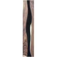 Epoxidharz Treppenstufe Massivholz Walnuss Schwarz River Optik 1000-300-22mm