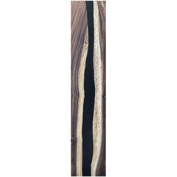 Epoxidharz Treppenstufe Massivholz Walnuss Schwarz River Optik 1000-300-22mm