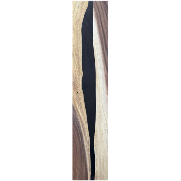 Epoxidharz Treppenstufe Massivholz Walnuss Schwarz River Optik 1000-300-22mm