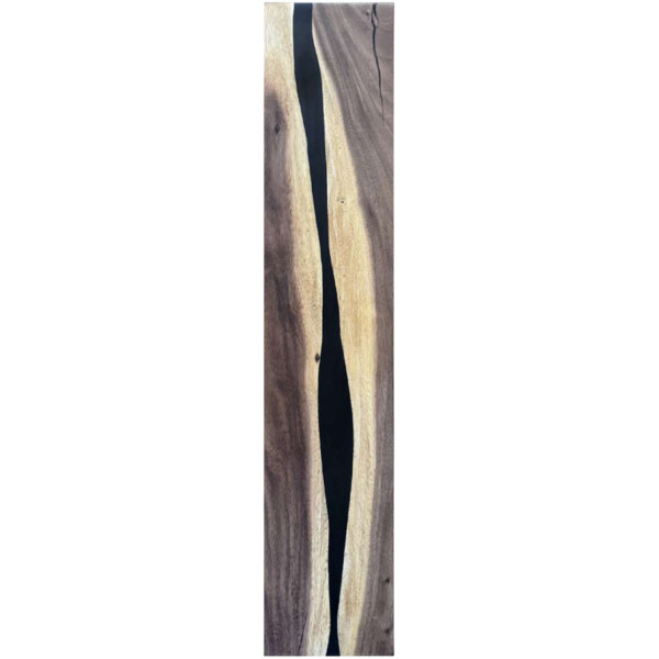 Epoxidharz Treppenstufe Massivholz Walnuss Schwarz River Optik 1000-300-22mm