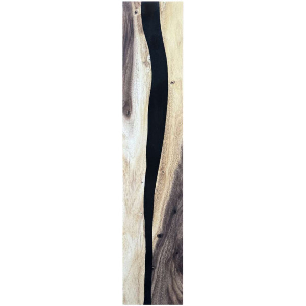Epoxidharz Treppenstufe Massivholz Walnuss Schwarz River Optik 1000-300-22mm