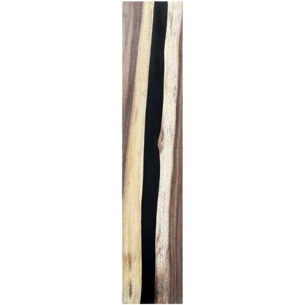 Epoxidharz Treppenstufe Massivholz Walnuss Schwarz River Optik 1000-300-22mm