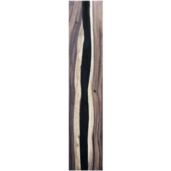 Epoxidharz Treppenstufe Massivholz Walnuss Schwarz River Optik 1000-300-22mm