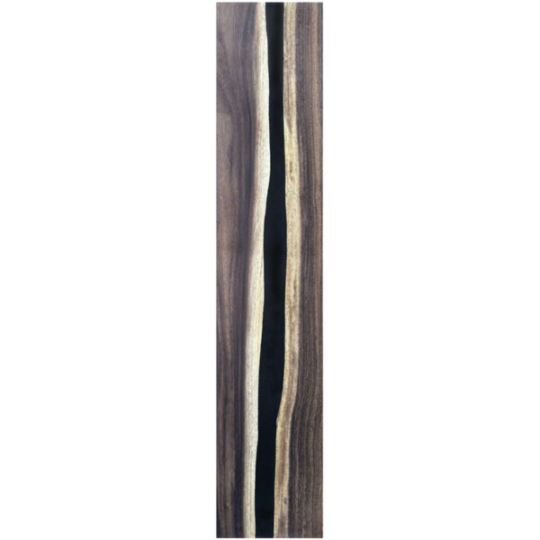 Epoxidharz Treppenstufe Massivholz Walnuss Schwarz River Optik 1000-300-22mm
