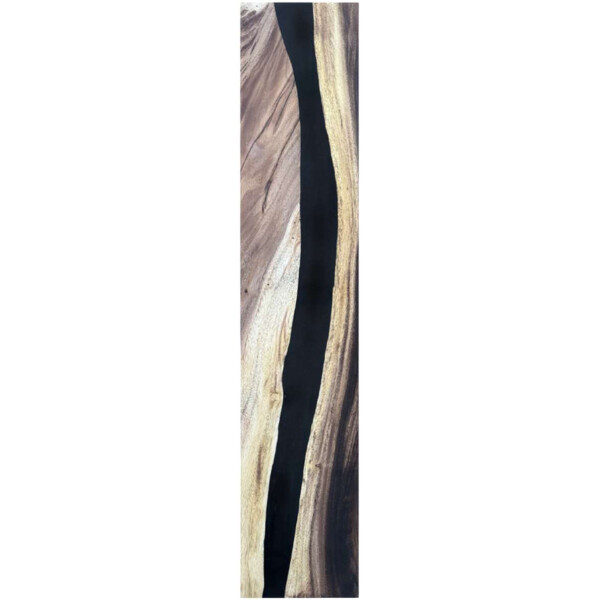 Epoxidharz Treppenstufe Massivholz Walnuss Schwarz River Optik 1000-300-22mm
