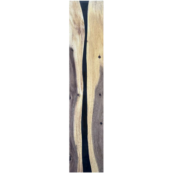 Epoxidharz Treppenstufe Massivholz Walnuss Schwarz River Optik 1000-300-22mm