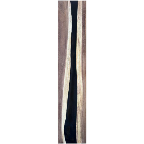 Epoxidharz Treppenstufe Massivholz Walnuss Schwarz River Optik 1000-300-22mm