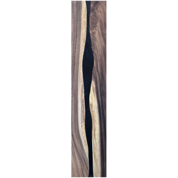 Epoxidharz Treppenstufe Massivholz Walnuss Schwarz River Optik 1000-300-22mm