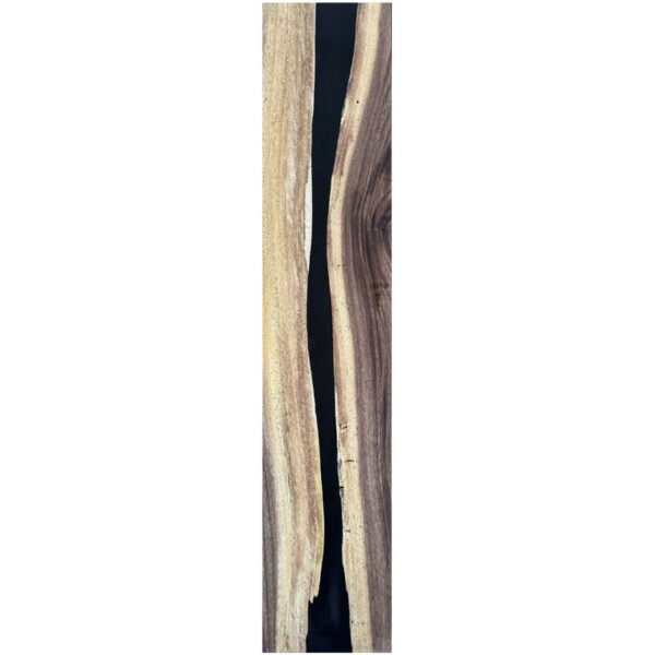 Epoxidharz Treppenstufe Massivholz Walnuss Schwarz River Optik 1000-300-22mm