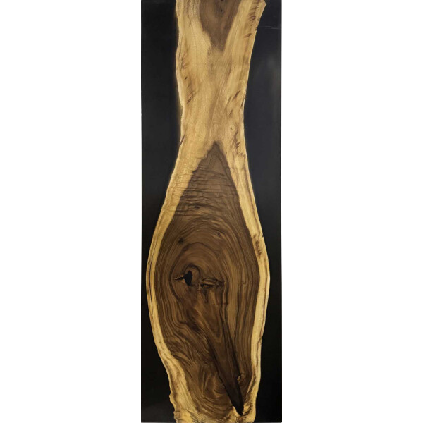Epoxidharz Tischplatte River Table Schwarz Walnuss Massivholz 1980-660-37mm