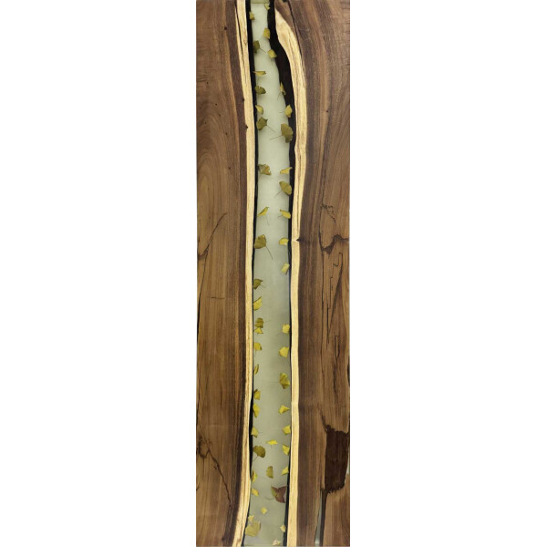 Epoxidharz Tischplatte River Table Grün Walnuss Massivholz 2400-700-35mm